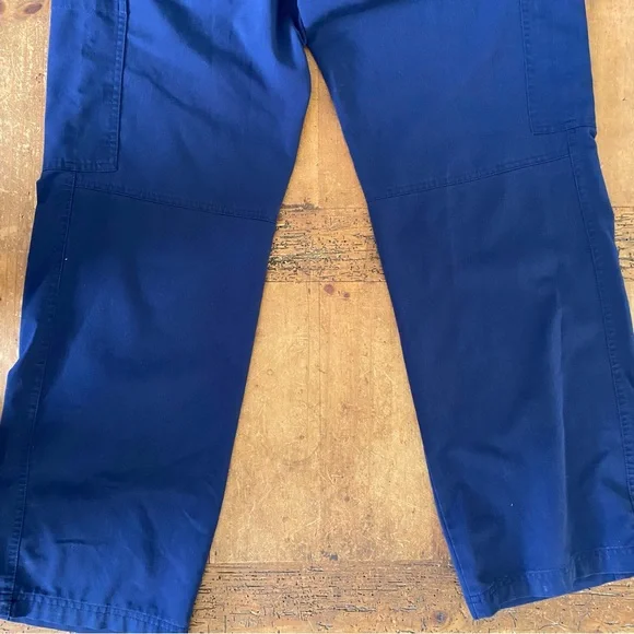 FIGS Unisex L Soft Thread Navy Blue 8 Pocket Drawstring Scrub Pants - Picture 5 of 10